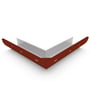 Quarter Round Gutter External Mitre Slotted Heritage Red
