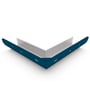 Quarter Round Gutter External Mitre Slotted Mountain Blue