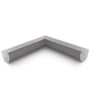 Quarter Round Gutter Internal Mitre Cobblestone