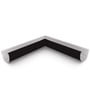 Quarter Round Gutter Internal Mitre Ebony