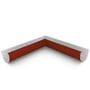 Quarter Round Gutter Internal Mitre Heritage Red