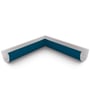 Quarter Round Gutter Internal Mitre Mountain Blue