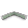 Quarter Round Gutter Internal Mitre Mist Green