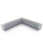 Quarter Round Gutter Internal Mitre Slotted Armour Grey