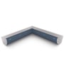 Quarter Round Gutter Internal Mitre Slotted Dark Stone