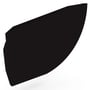 Quarter Round Gutter Stop End Left Hand Ebony