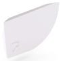 Quarter Round Gutter Stop End Left Hand Off White