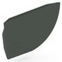 Quarter Round Gutter Stop End Left Hand Slate Grey