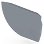 Quarter Round Gutter Stop End Right Hand Armour Grey