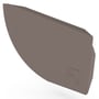 Quarter Round Gutter Stop End Right Hand Banyan Brown
