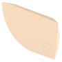 Quarter Round Gutter Stop End Right Hand Smooth Cream