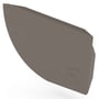 Quarter Round Gutter Stop End Right Hand Driftwood