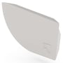 Quarter Round Gutter Stop End Right Hand Gull Grey