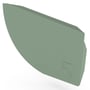 Quarter Round Gutter Stop End Right Hand Mist Green