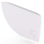 Quarter Round Gutter Stop End Right Hand Off White