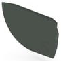 Quarter Round Gutter Stop End Right Hand Slate Grey