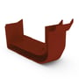 Quad Gutter 115 External Two Piece Cast Angle 135° Heritage Red