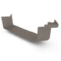 Quad Gutter 115 External Cast Angle 90° Driftwood