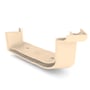 Quad Gutter 115 External Two Piece Cast Angle 90° Smooth Cream