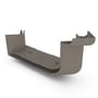 Quad Gutter 115 External Two Piece Cast Angle 90° Driftwood