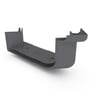 Quad Gutter 115 External Two Piece Cast Angle 90° Granite