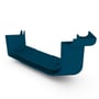 Quad Gutter 115 External Two Piece Cast Angle 90° Mountain Blue