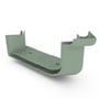Quad Gutter 115 External Two Piece Cast Angle 90° Mist Green