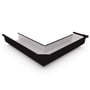 Quad Gutter 115 Full Return Stop End Right Hand Ebony