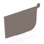 Quad Gutter 115 Stop End Left Hand Banyan Brown