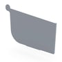 Quad Gutter 115 Stop End Right Hand Armour Grey