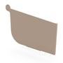 Quad Gutter 115 Stop End Right Hand Beige