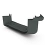 Quad Gutter 125 External Two Piece Cast Angle 90° Slate Grey
