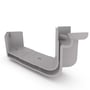 Quad Gutter 125 Internal Two Piece Cast Angle 90° Birch