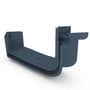 Quad Gutter 125 Internal Two Piece Cast Angle 90° Dark Stone