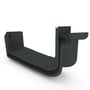 Quad Gutter 125 Internal Two Piece Cast Angle 90° Gun Metal Grey