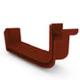 Quad Gutter 125 Internal Two Piece Cast Angle 90° Heritage Red