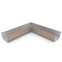 Quad Gutter 125 Internal Mitre Slotted Beige