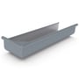 Quad Gutter 150  Return Stop End Left Hand Armour Grey