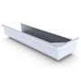 Quad Gutter 150  Return Stop End Right Hand Zinc/Aluminium