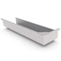 Quad Gutter 150  Return Stop End Right Hand Gull Grey