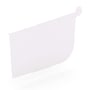 Quad Gutter 150 Stop End Left Hand Off White