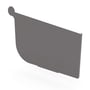 Quad Gutter 150 Stop End Right Hand Cobblestone