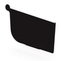 Quad Gutter 150 Stop End Right Hand Ebony