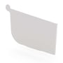Quad Gutter 150 Stop End Right Hand Gull Grey