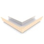 Quad Gutter 175 External Mitre Smooth Cream