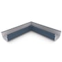 Quad Gutter 175 Internal Mitre Dark Stone