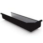 Quad Gutter 175  Return Stop End Right Hand Ebony