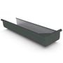 Quad Gutter 175  Return Stop End Right Hand Slate Grey