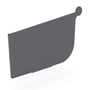 Quad Gutter 175 Stop End Left Hand Granite