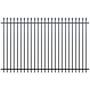 Squash Top Fence Panel 2400 x 1800mm Black